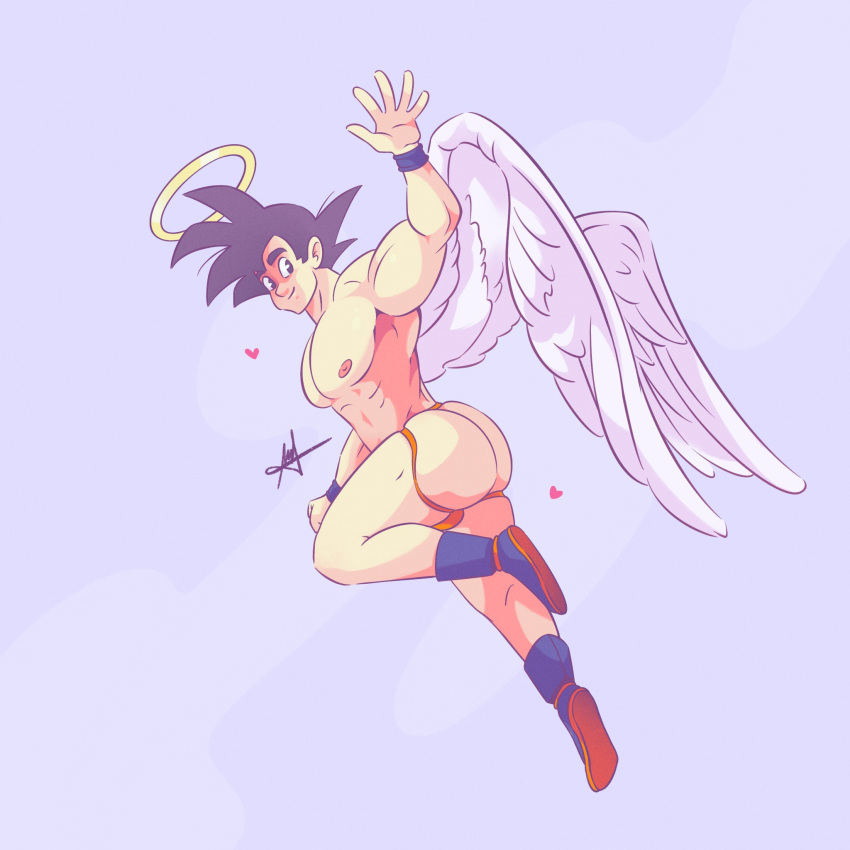 ass ass_cheeks big_ass big_ass_(male) big_butt bubble_ass bubble_butt butt butt_cheeks dragon_ball dragon_ball_z fat_ass fat_butt gay jockstrap jockstrap_only male male_only mdart89 plump_ass plump_butt solo_male son_goku underwear