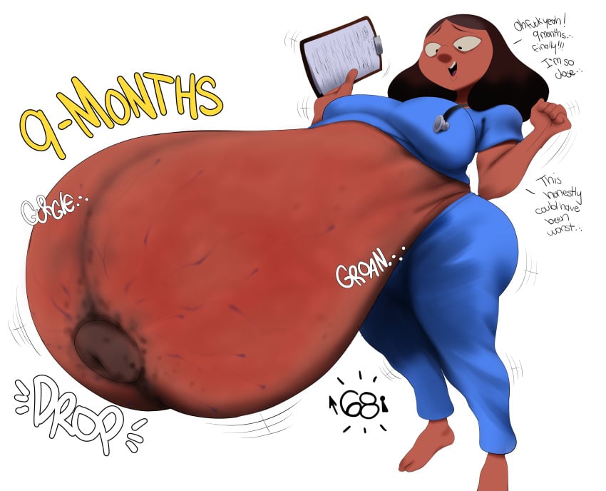 barrybbeesly big_belly hyper_pregnancy indian_female pregnant pregnant_female priyanka_maheswaran steven_universe torpedo_belly