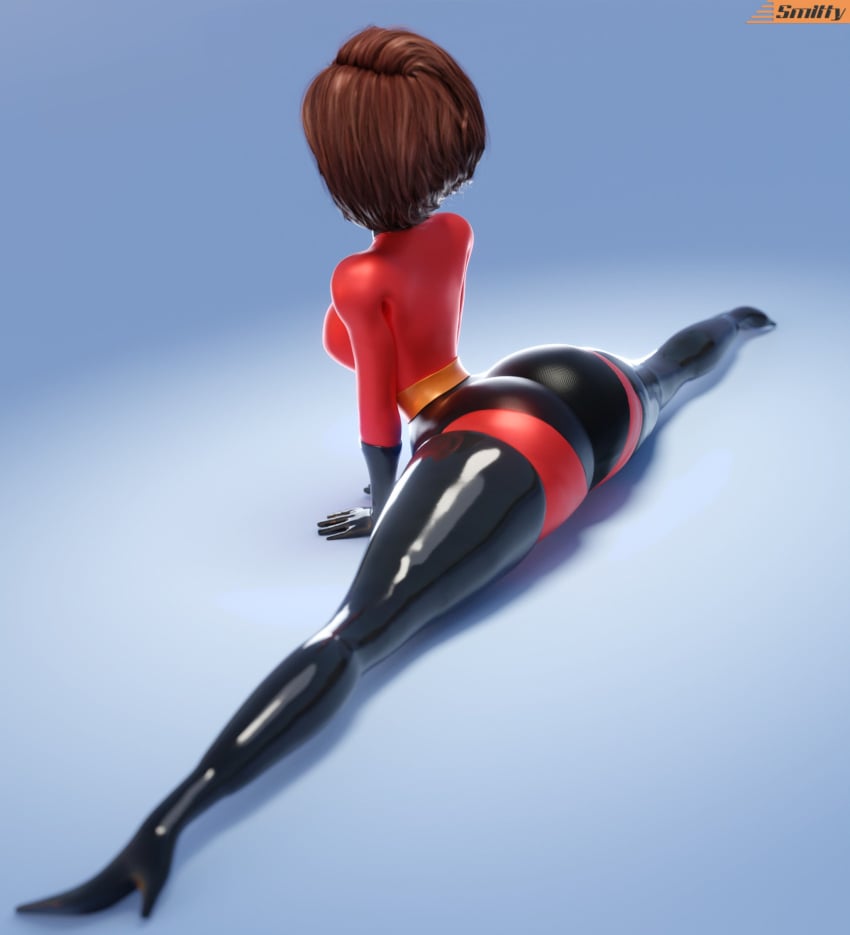 3d 3d_(artwork) 3d_model big_butt bodysuit breasts brown_hair elastigirl flexible helen_parr high_heel_boots high_heels huge_ass huge_butt milf mother rear_view side_view skin_tight smitty34 splits spread_legs the_incredibles thick_ass thick_thighs tight_clothing wide_hips