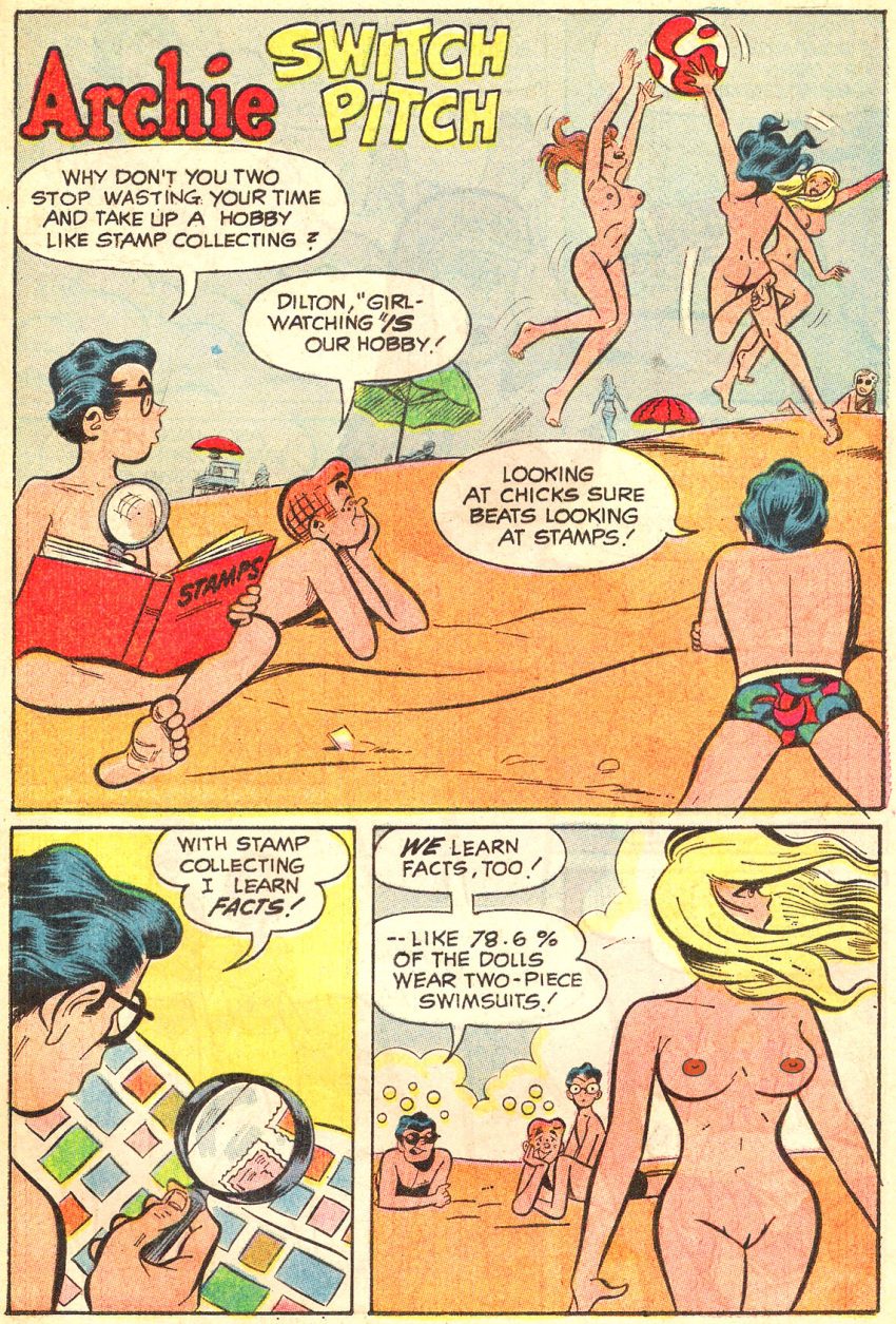 archie_andrews archie_comics beach betty_cooper breasts dilton_doiley karlkline pussy veronica_lodge