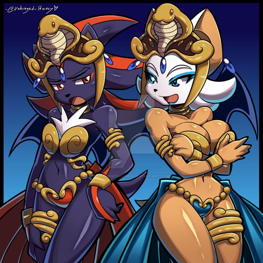 bare_arms bare_legs bare_midriff bare_shoulders bare_thighs bat_ears bat_girl bat_humanoid bat_wing bat_wings batwings belly_button big_breasts big_breasts bikini bikini_top black_fur blue_eyes blue_gem blue_gemstone blue_heart_pasties blue_highlights blue_lipstick blue_loincloth bra bracelets cleavage cobra cobra_crown collar dancer dancer_class dancer_girl dancer_outfit femboy flat_chest flat_chested gem gemstone gold_bikini gold_bikini_top gold_bracelets gold_collar gold_thigh_ring gold_thighlet gold_tiara golden_bikini golden_bikini_top golden_bra golden_bracelets golden_collar golden_thigh_ring golden_tiara harem harem_girl harem_jewelry harem_outfit head_gem heart_pasties hedgehog_boy hedgehog_ears hedgehog_girl hedgehog_humanoid lipstick loincloth metal_collar midriff navel pink_heart_pasties pink_loincloth purple_highlights red_eyes red_gem red_gemstone red_heart_pasties red_highlights red_loincloth rouge_the_bat shadow_the_hedgehog shantae_and_the_pirate&#039;s_curse short_hair slave slave_bikini slave_collar slave_outfit slavegirl small_boobs small_breasts sonic_(series) sonic_the_hedgehog_(archie) sonic_the_hedgehog_(comics) sonic_the_hedgehog_(idw) sonic_the_hedgehog_(series) tan_skin thick_thighs thighlet tiara unhinged-honey white_fur