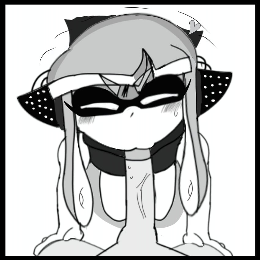 1boy 1girl agent_3_(splatoon) blowjob fellatio female inkling_girl namonaki pov splatoon