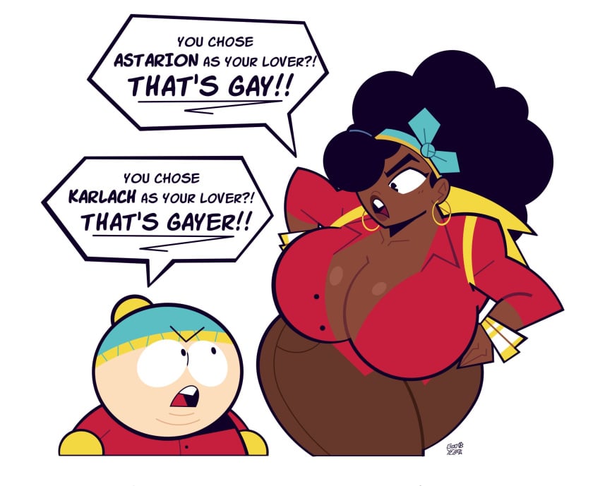 afro angry arguing big_ass big_breasts black_hair bracelet bracelets comedy_central dark-skinned_female dark_hair dark_skin dialogue diversity earring earrings eric_cartman eric_cartman_(panderverse) goodbyellow jewelry panderverse paramount_pictures south_park tagme thighs voluptuous voluptuous_female