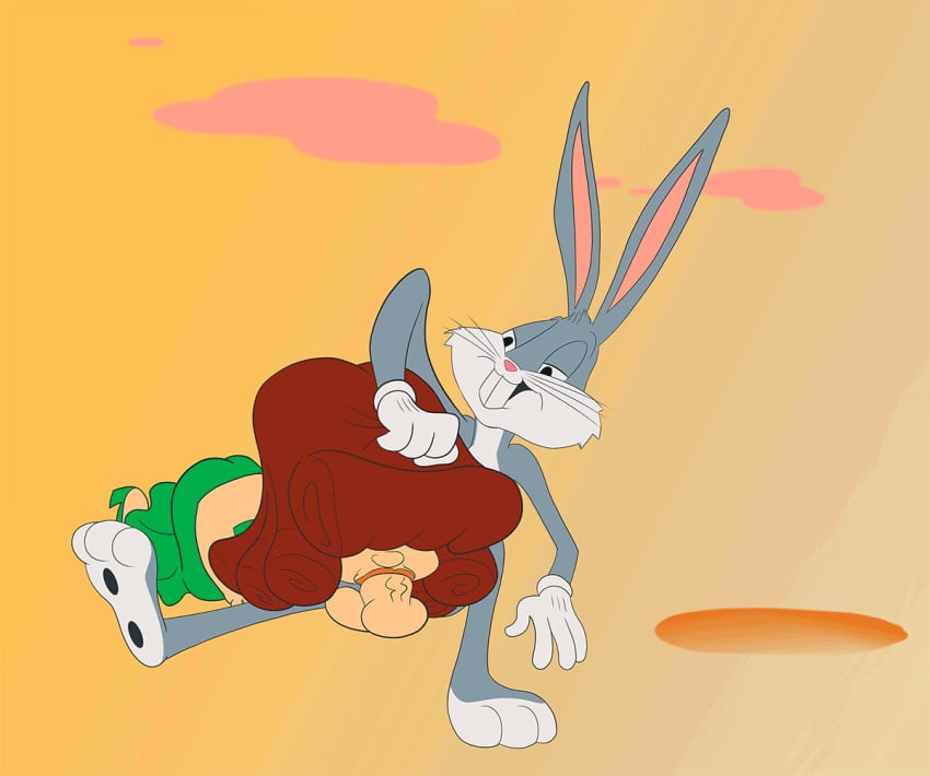 bugs_bunny crossdressing dress elmer_fudd forced green_dress nonconsensual oral oral_sex sucking_penis tagme tagme_(artist) warner_brothers yaoi