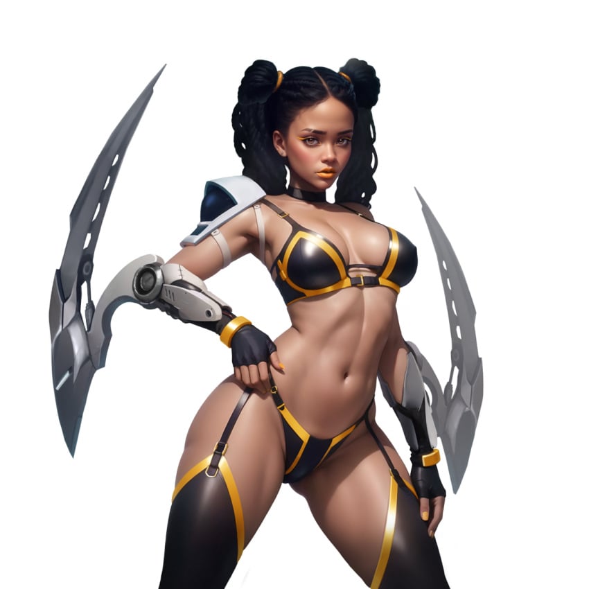 1girls ai_generated ariane_(lust_goddess) black_female brown-skinned_female brown_skin brown_skinned_female dark-skinned_female dark_skin dark_skinned_female lust_goddess nutaku