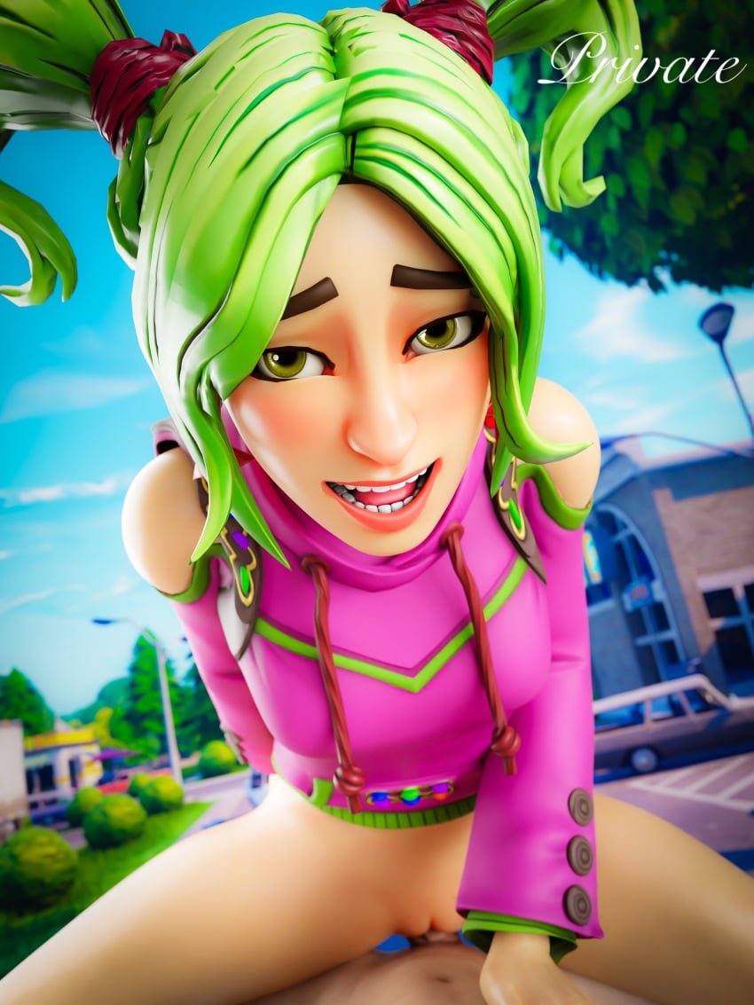 1boy 1boy1girl 1girls 2025 3d 3d_(artwork) blender blush bottomless bushing epic_games female female_focus female_on_top female_penetrated fortnite fortnite:_battle_royale green_eyes green_hair hi_res highres hoodie laying_down laying_on_back light-skinned_female light-skinned_male light_skin male male/female male_penetrating male_penetrating_female male_pov on_back on_top outdoors outercourse pleasure_face ponytail ponytails pov pov_eye_contact pov_male privateotgx pussy pussy_lips riding riding_penis sex topwear twintails vagina vaginal_penetration vaginal_penetration vaginal_sex watermark zoey_(fortnite)