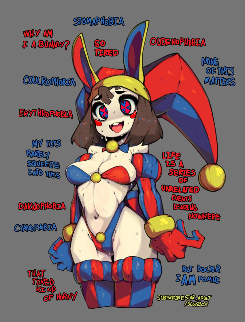 bunny_ears bunnysuit pomni_(the_amazing_digital_circus) slugbox tagme the_amazing_digital_circus