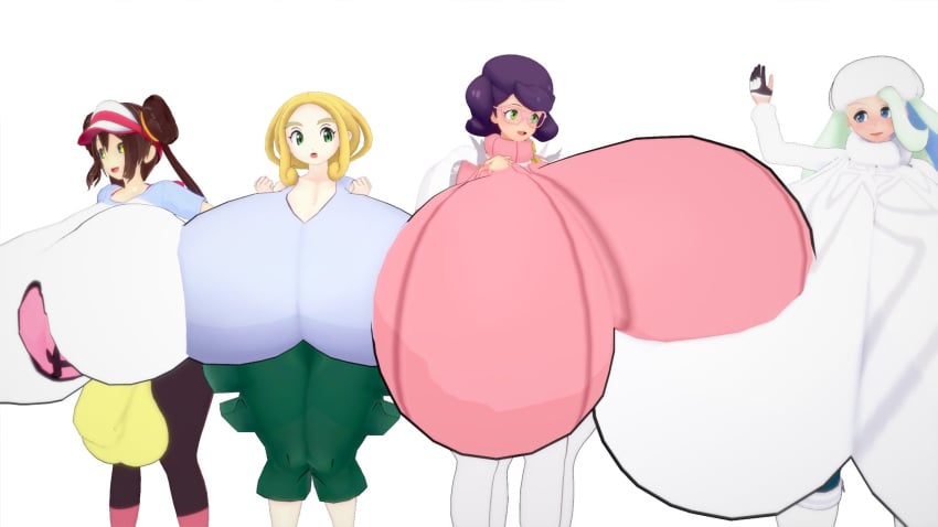 3d big_balls big_breasts big_penis breast_size_difference breasts breasts_bigger_than_head clothed futanari gigantic_breasts huge_balls huge_breasts huge_cock hyper_breasts justincasepi koikatsu melony_(pokemon) multiple_girls pokemon rosa_(pokemon) viola_(pokemon) wicke_(pokemon)