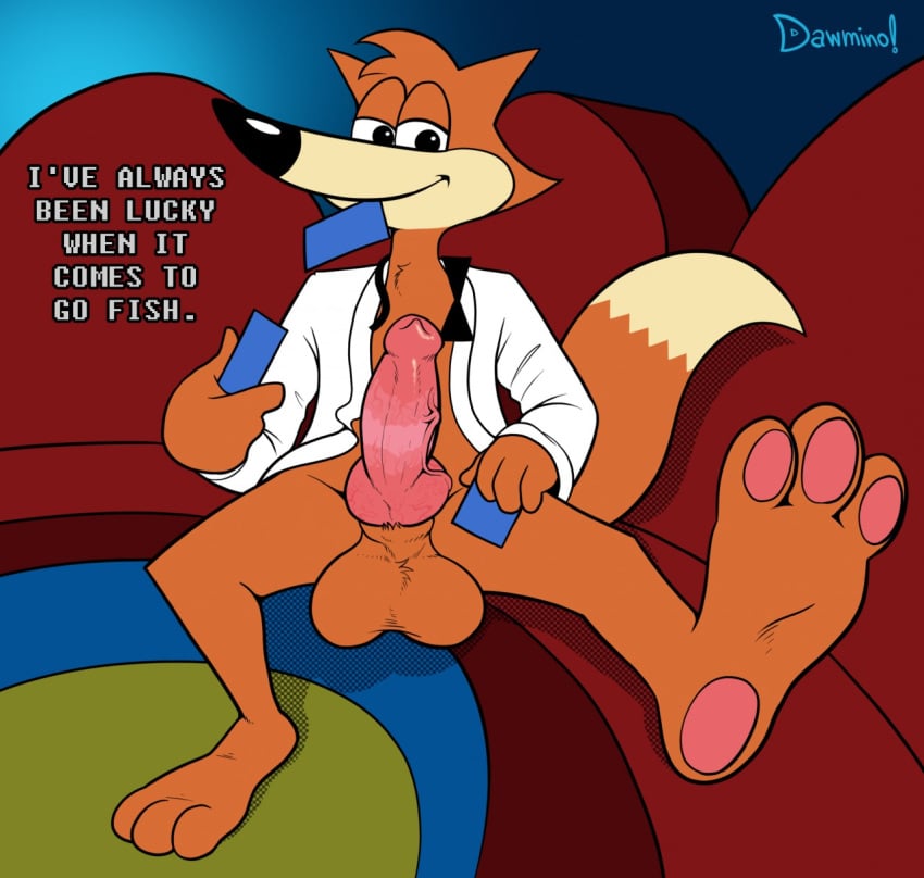 balls canine dawmino fox humongous_entertainment knot male male_only mammal penis spy_fox spy_fox_(series) tagme