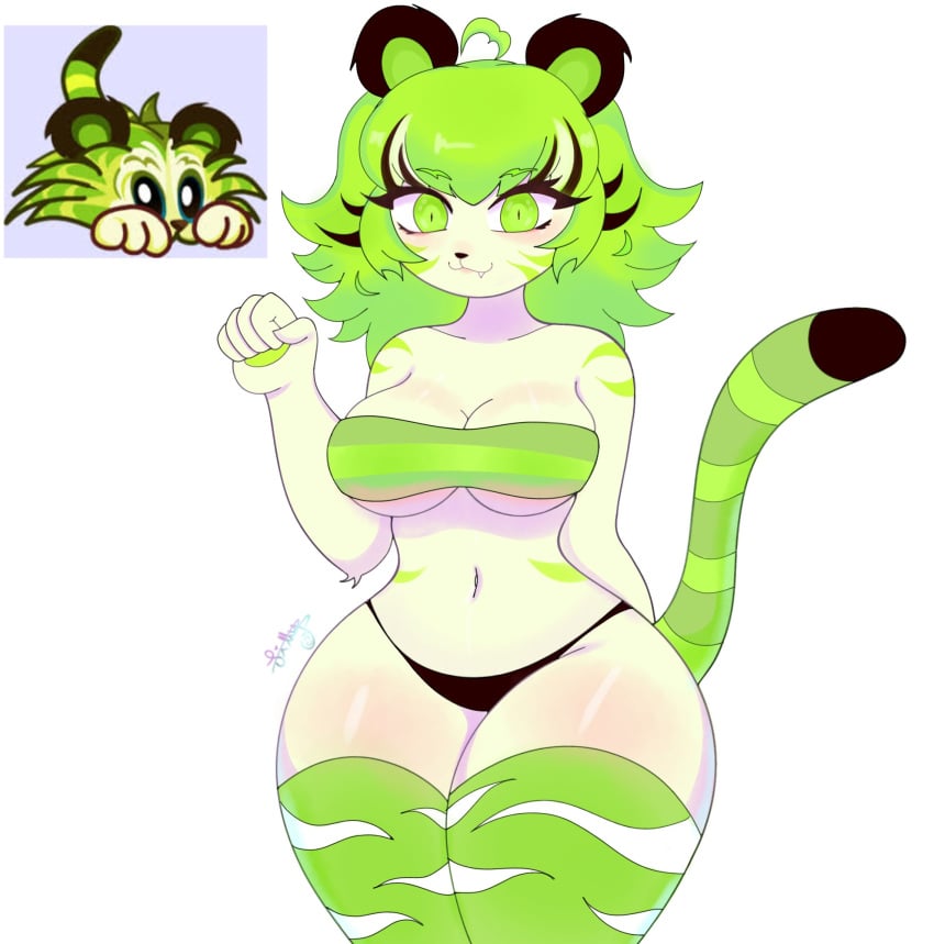 1girls anthro anthrofied ass breasts catgirl elemental_creature feline female female_focus female_only flora_fauna furry plant plant_girl plant_humanoid plantie plants_vs._zombies plants_vs_zombies plants_vs_zombies_2:_it's_about_time popcap_games pussy pvz pvz_2 tiger_grass_(pvz) voluptuous voluptuous_female wide_hips