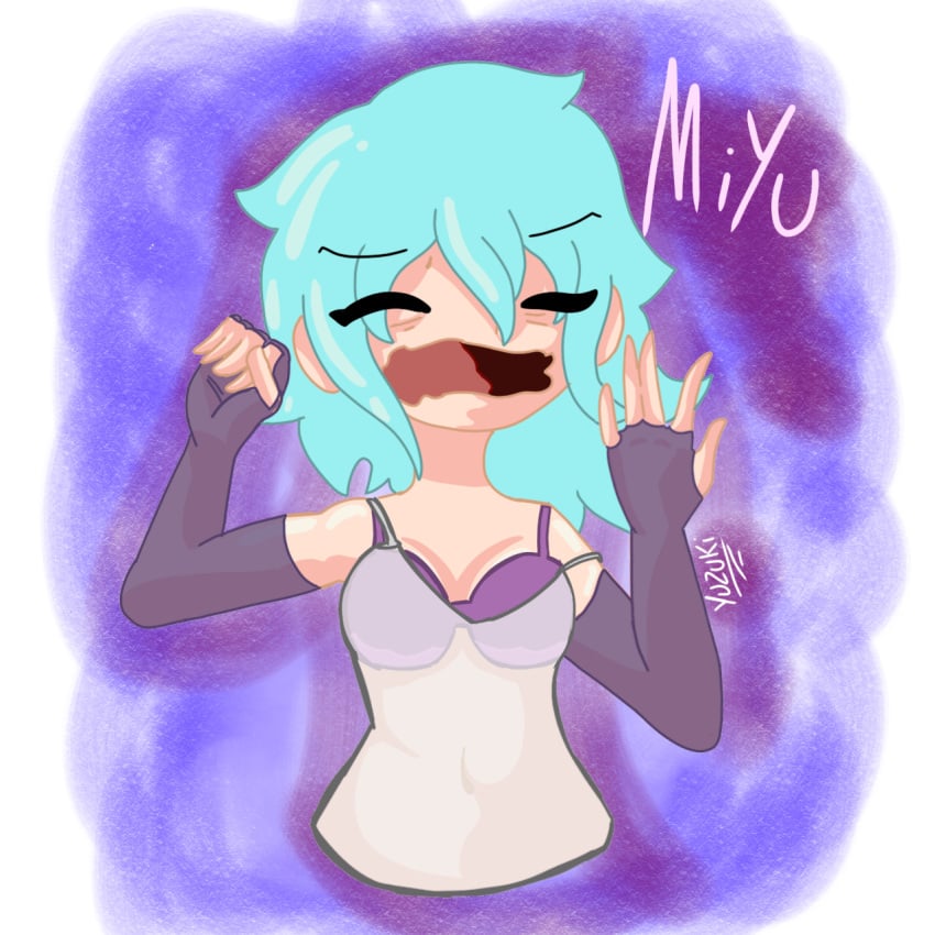 blue_hair miyu_yuzukiarts oc sfw yuzukiarts