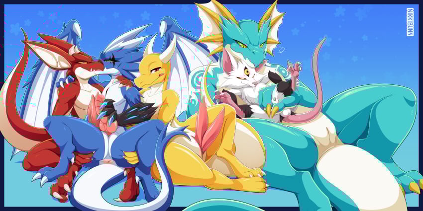 2025 2_penises 3_eyes 4_fingers 4_toes absurd_res animal_genitalia animal_penis anus ass big_ears black_body black_fur blep blue_body blue_claws blue_scales broken_horn chest_scar claws countershading cute_fangs diphallia diphallism dragonwrought_kobold eye_scar eyelashes facial_scar fangs feet fin finger_claws fingers frill_(anatomy) frottage fur genitals gold_claws grabbing_shoulders green_body green_eyes green_scales green_sclera group handjob hemipenes hi_res horn iliph_(shadowsoulful) kissing knot knotted_penis kobold large_wings leg_grab legs_up lizard looking_at_viewer looking_pleasured lying male male/male mammal markings masturbation membrane_(anatomy) membranous_wings multi_eye multi_genitalia multi_penis murid murine nikkibunn peeking_penis penile penis penis_grab pink_penis presenting presenting_hindquarters prosthetic prosthetic_arm prosthetic_limb pupils rat red_body red_eyes red_scales red_sclera reptile ribbed_penis rodent romantic romantic_couple scales scalie scar sex sharp_teeth sheath size_difference slit_pupils solo spikes spikes_(anatomy) spread_toes spreading tail tan_body tan_scales tapering_penis teal_body teal_scales teeth thigh_grab toe_claws toes tongue tongue_out white_body white_claws white_fur white_scales wing_claws wings yellow_body yellow_eyes yellow_scales yellow_sclera