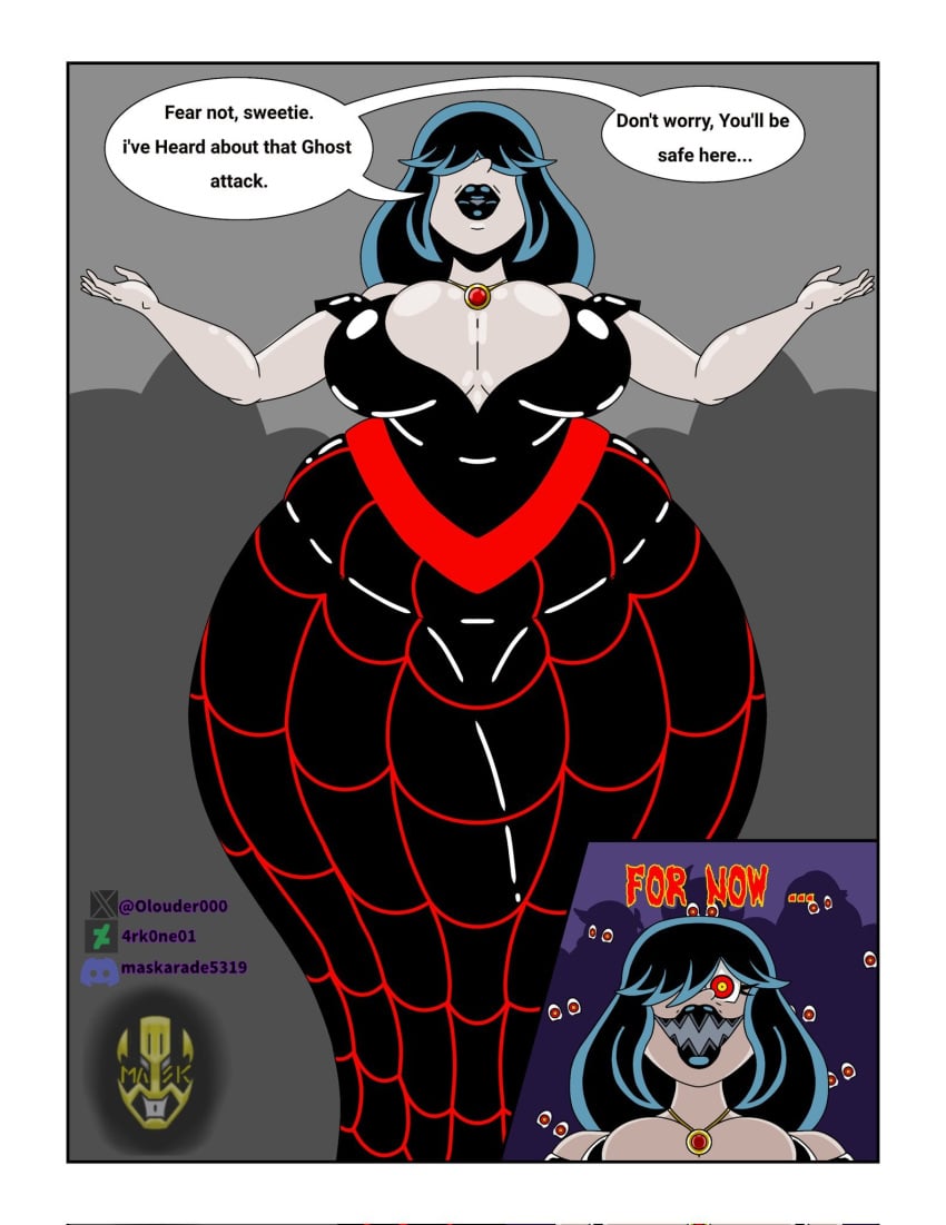 female goth halloween lucy_loud nickelodeon olouder000 scary_face sharp_teeth the_loud_house thicc-verse thick_thighs vampire wide_hips