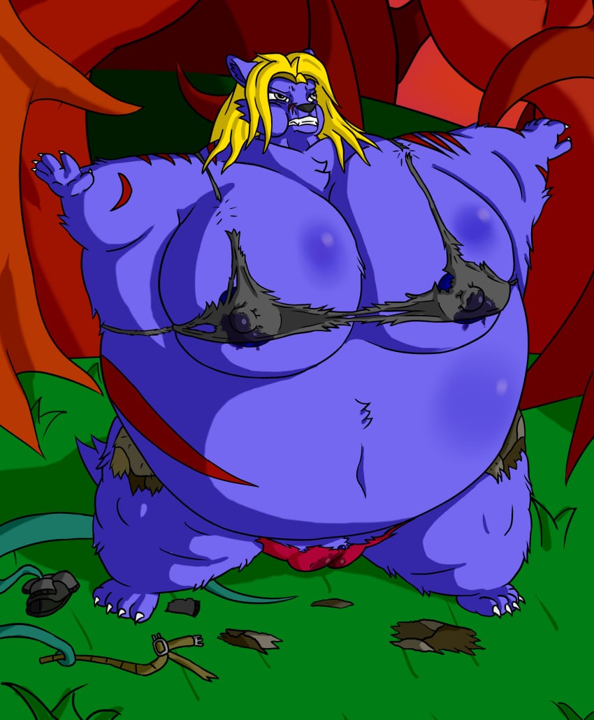 absurd_res anthro aries_passadar berry_juice big_breasts blonde_hair blueberry_inflation blueberry_juice bodily_fluids boots bottomwear breast_expansion breasts canid canine canis cheek_bulge claws clitoris clothing discomfort expansion female food footwear forest fruit genital_fluids genitals grass hair hi_res huge_breasts inflation juice_(beverage) juice_(disambiguation) lactating magic mammal panties pants plant plant_transformation pussy scar shirt shoes solo tank_top teeth tentacle the_dark_berry_grove topwear tree underwear unknown_artist unusual_bodily_fluids unusual_lactation vaginal_fluids wolf