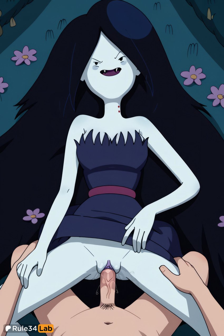 1boy 1boy1girl 1girls adventure_time ai_generated artist_name bare_shoulders bite_mark black_hair breasts cartoon_network clothed_female_nude_male clothes_lift colored_skin dress dress_lift fangs flower grass grey_skin hi_res long_hair looking_at_viewer lying male_pubic_hair marceline marceline_abadeer marceline_the_vampire_queen missionary on_back open_mouth pale_skin penis pov pubic_hair pussy pussy_juice rule34lab sex smile solo_focus spread_legs straight strapless strapless_dress uncensored vaginal_penetration vaginal_penetration vaginal_sex vampire veins very_long_hair warner_bros warner_brothers