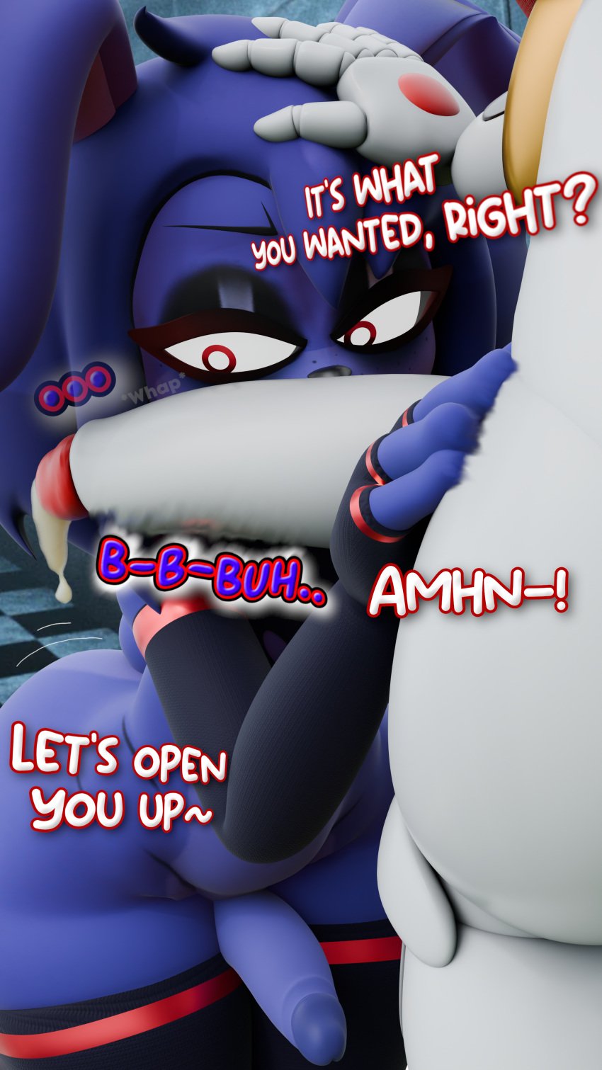 3d 4k baby_(fnafsl) before_oral blender bonnie_(cally3d) bonnie_(fnaf) circus_baby_(fnaf) circus_booby femboy five_nights_at_freddy's five_nights_at_freddy's:_sister_location futa_on_femboy futadom futanari head_grab imminent_oral imminent_sex jordevoir male_bottom sexual_tension