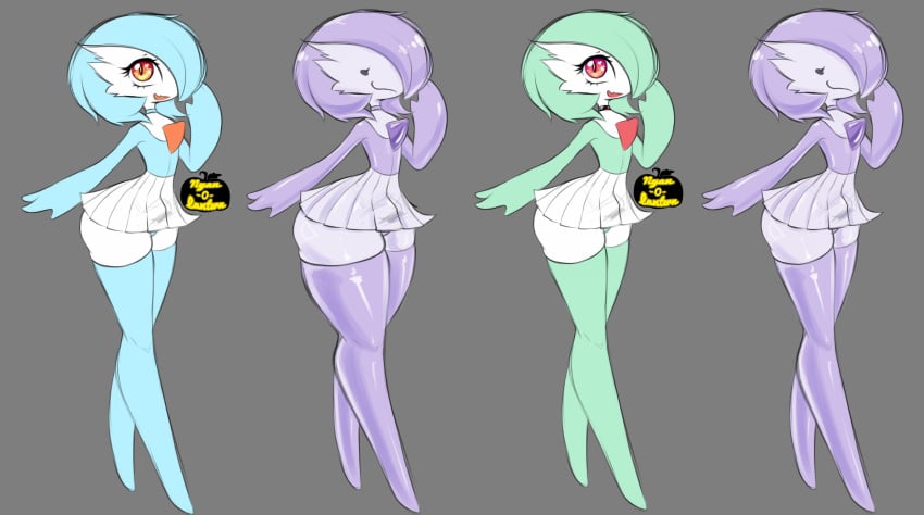 alternate_color ass ditto ditto_(pokémon) femboy gardevoir male male_only miniskirt nintendo nyan_o_lantern(artist) pokemon pokemon_(species) shiny shiny_pokemon sketch thick thick_ass thick_hips thick_legs thick_thighs thighhighs thighs trap