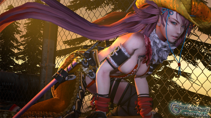 1girls 3d female female_only kagura_(oneechanbara) oneechanbara solo tagme unidentifiedsfm