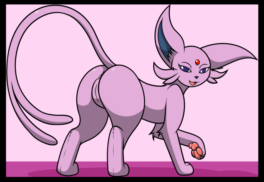 anus edit eeveelution envy_(kuroodod) espeon female feral fur furry furry_only kuroodod looking_back nintendo pokémon_(species) pokemon pussy tail video_games