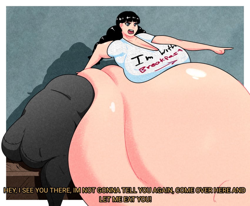 1girls ass_bigger_than_head ass_bigger_than_torso breasts_bigger_than_head cgkey1 enormous_ass huge_breasts hyper hyper_ass hyper_belly massive_belly solo_female tagme talking vore