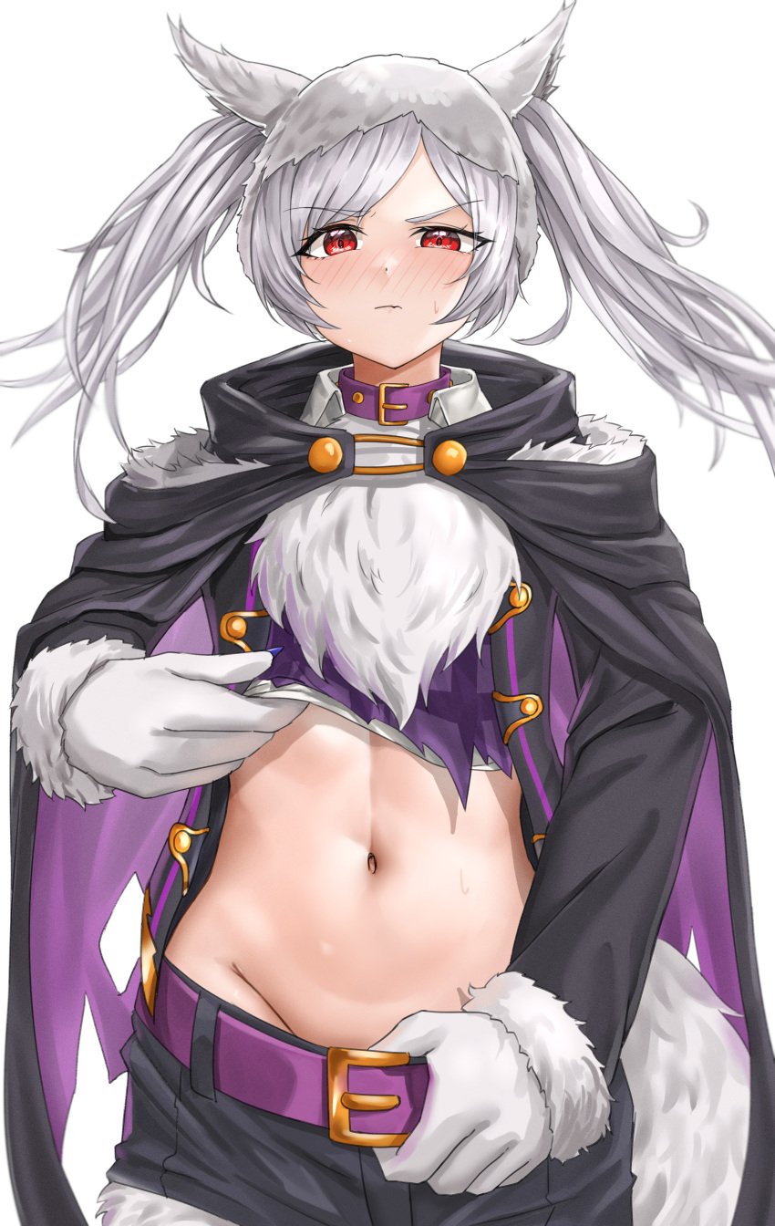 1girls blush collar embarrassed fake_animal_ears fake_tail fire_emblem fire_emblem_awakening fire_emblem_heroes frown green_hair grima_(fire_emblem) halloween halloween_costume looking_at_viewer nintendo putcho red_eyes robin_(fire_emblem) robin_(fire_emblem)_(female) tail twintails undressing wolf wolf_ears wolf_girl wolf_tail