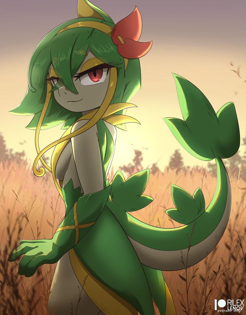 anthro anthrofied female pokemon pokemon_(species) rilex_lenov servine tagme