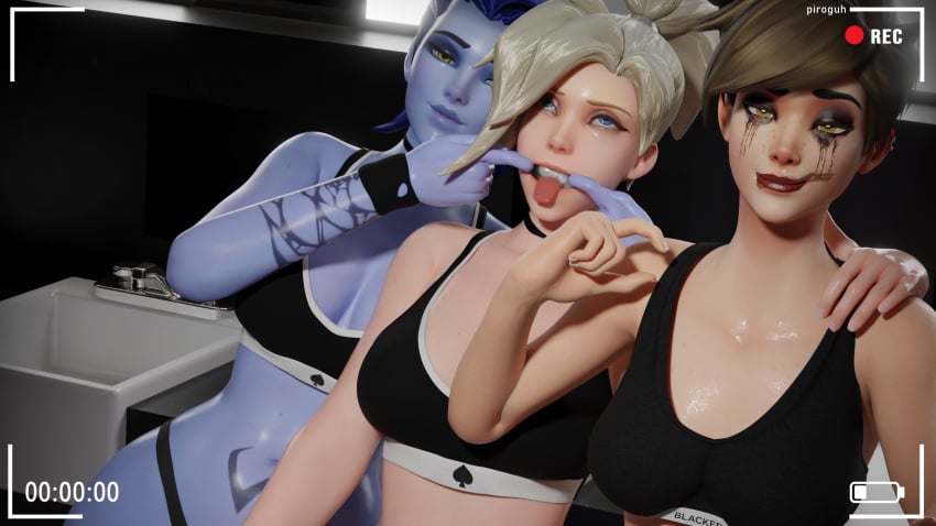 3d 3girls amelie_lacroix angela_ziegler being_recorded blacked blacked_clothing cum cum_drip cum_in_mouth female full_color lena_oxton lingerie mercy no_penetration overwatch overwatch_2 photo pinching_gesture piroguh queen_of_spades running_makeup running_mascara runny_makeup selfie small_penis_gesture small_penis_humiliation sweat tagme tongue tongue_out topwear tracer white_cuck widowmaker