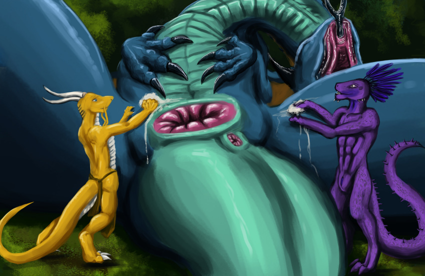 3boys abs anthro anus ass cleaning comic dragon feral gay kieran_eelrex lavenderdragon lying male male_only on_back open_mouth priest relaxing reptile runa216 satisfied scales scalie sephrendemon size_difference snake worship yaoi