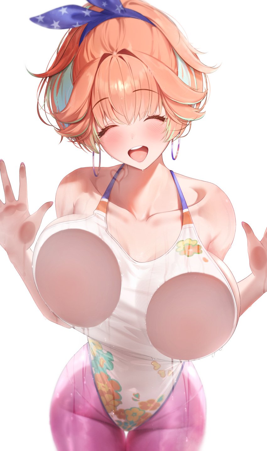 1girls against_glass breasts breasts_against_glass female hips hololive hololive_english hololive_myth huge_breasts orange_hair prab sportswear takanashi_kiara takanashi_kiara_(7th_costume) thick_thighs thighs virtual_youtuber wide_hips