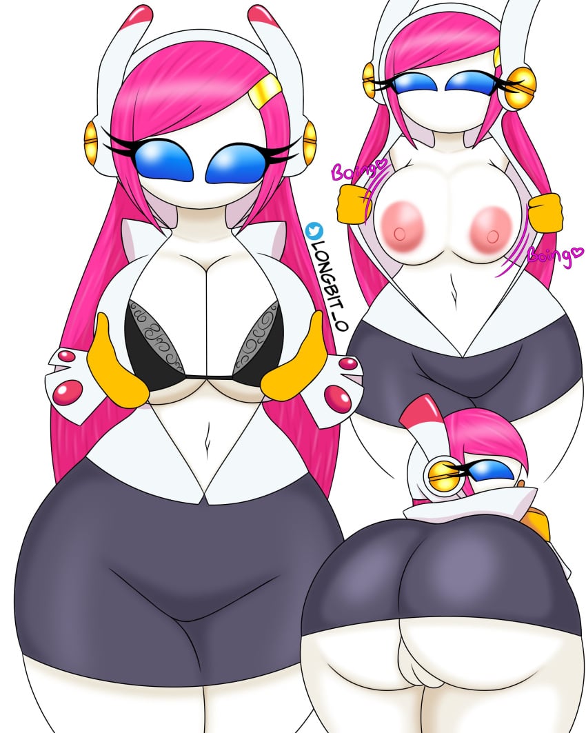 alien_girl big_breasts blue_eyes kirby_(series) kirby_planet_robobot longbit_0 pink_hair susanna_patrya_haltmann susie_(kirby) tagme underwear