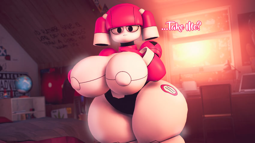 1girl 1girls 3d 3d_(artwork) 3d_model android anthro anthro_female ass ass_bigger_than_head big_breasts black_panties breasts breasts_bigger_than_head breasts_out curvy curvy_body curvy_female curvy_figure dialogue female female_focus female_only looking_at_viewer maid mommy musk musk_clouds mya_(dorahden) offering offering_sex pink_body robot robot_girl sfm smile smile_at_viewer smiley_face source_filmmaker tabas_art thick_ass thick_butt thick_legs thick_thighs thighs white_body