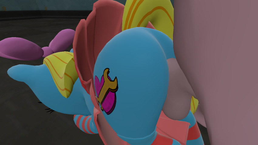 1futa 2girls 3d_(artwork) big_ass big_butt bubble_ass character cuteamena my_little_pony nightmena nightmena334 penis_in_ass sisters skirt