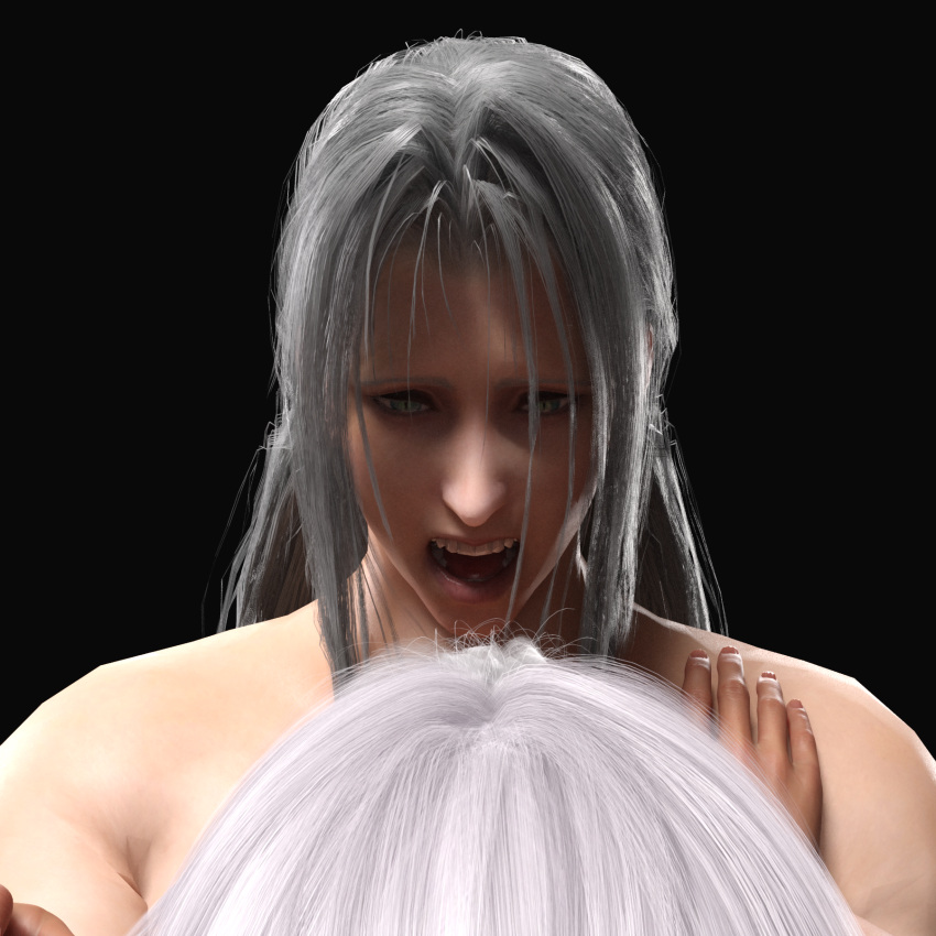 3d 3d_(artwork) daz3d daz_studio female female_oc final_fantasy final_fantasy_vii final_fantasy_vii_remake male male/female oc original_character sephiroth straight