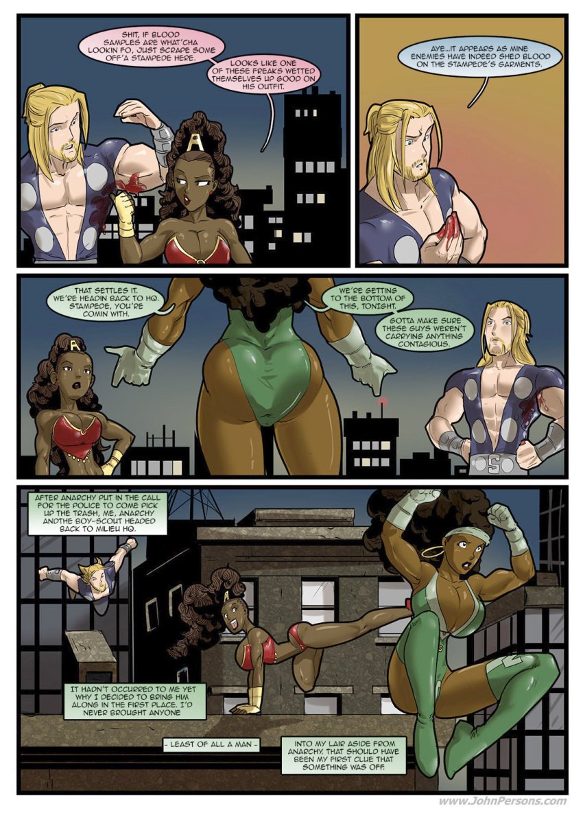 anarchy ass comic dark-skinned_female dark_skin dat_ass earrings english female hero_tales hoop_earrings interracial john_persons male rabies-t-lagomorph sam_stampede violent_milieu