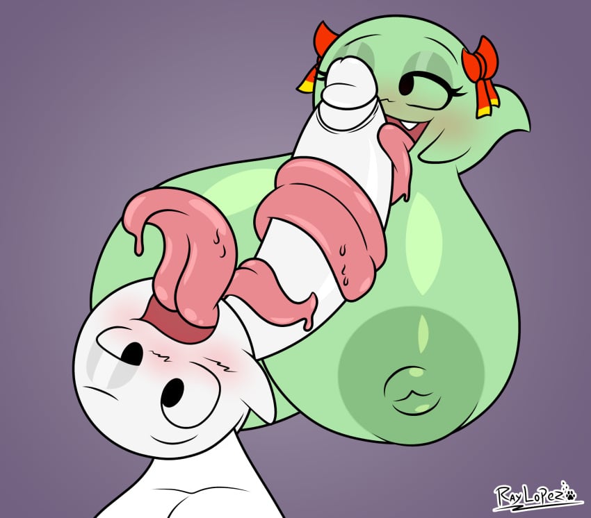 1boy 1girls 2025 areola areolae artist_name artist_signature ball_with_hyper_features balls big_balls big_breasts big_nipples big_penis blush blush_lines boo_(mario) bow_ribbon breasts breasts_bigger_than_body breasts_bigger_than_head digital_drawing_(artwork) digital_media_(artwork) erection eyebrows eyelashes eyeshadow fangs female female_only ghost ghost_girl green_body green_nipples green_skin hi_res highres horny huge_breasts huge_cock hyper_breasts lady_bow large_tongue licking licking_penis long_tongue looking_at_penis male mario_(series) narrowed_eyes nintendo nipples no_humans not_furry open_mouth oral oral_masturbation oral_sex paper_mario penis raylopez saliva sex showing_teeth simple_background spirit tongue tongue_out tongue_out_blowjob tongue_wrap tongue_wrapped_around_penis waddling_head white_body