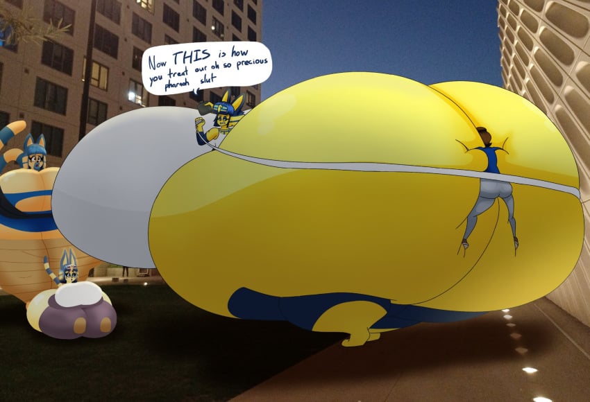 ankha ankha_kennedy_(user3345) ankha_prime_(user3345) ankha_simpson_(user3345) big_ass big_breasts breasts bubble_butt cleavage female furry huge_ass huge_breasts hyper_ass hyper_breasts justin_(user3345) thick_thighs user3345 wide_hips