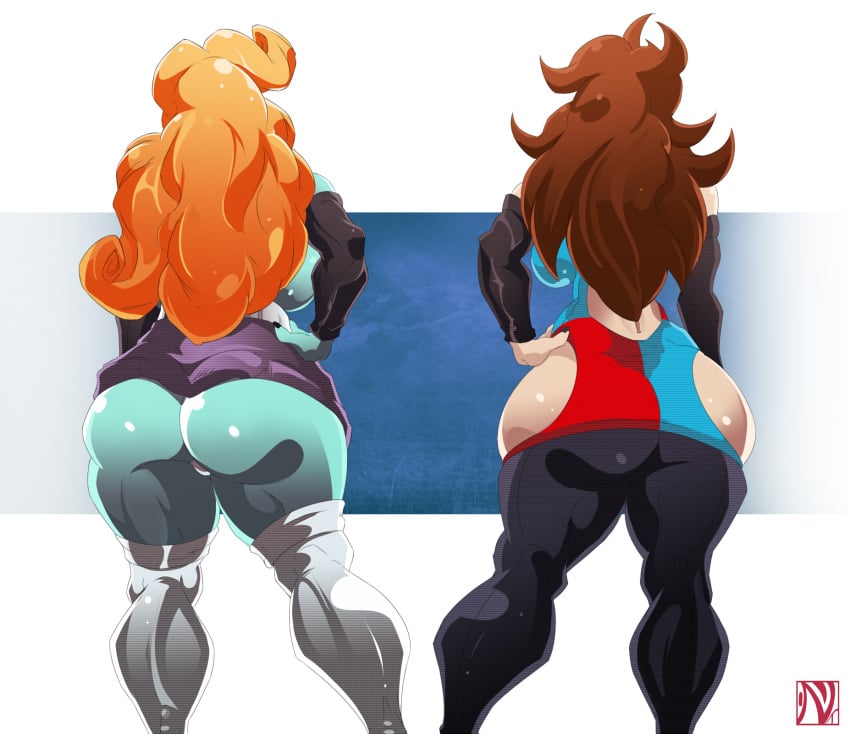 android_21 ass_bigger_than_head ass_focus beautiful big_ass big_breasts breasts child_bearing_hips dragon_ball dragon_ball_super dragon_ball_z fanart female massive_ass massive_breasts thick thick_thighs wide_hips worldofnovalis zangya