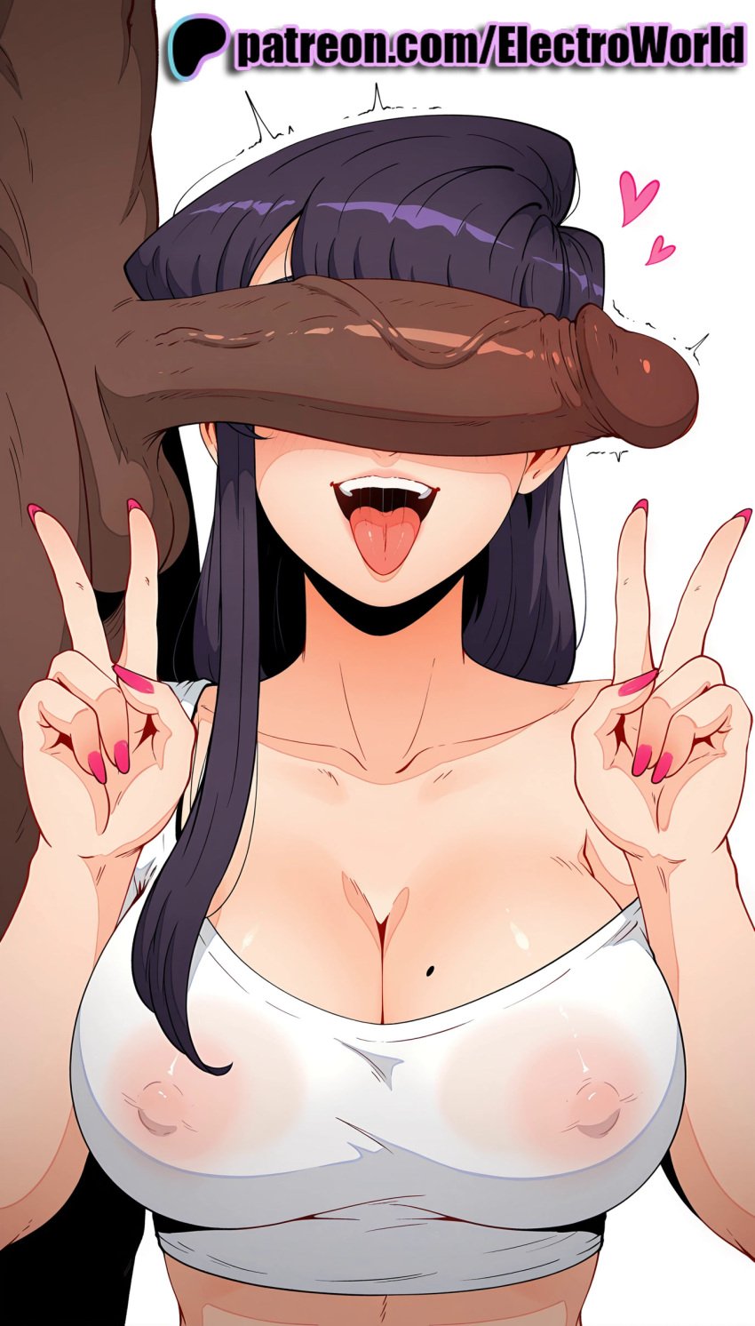 1boy 1girls 2025 ai_generated aqua_nails artist_name black_nails blue_nails breasts breasts breasts brown_nails bust chest cleavage cock covered_nipples dark-skinned_male dark_skin dick electroworld erection female fingernails green_nails heart hi_res high_quality high_resolution highres huge_cock interracial komi-san_wa_komyushou_desu komi_shouko large_penis long_fingernails mole_on_breast multicolored_nails nail_art nail_polish orange_nails patreon patreon_username penis penis_awe penis_on_face pink_nails precum purple_nails red_nails see-through sharp_fingernails stable_diffusion straight testicles toenail_polish toenails tongue tongue_out trembling uncensored watermark wet wet_clothes yellow_nails