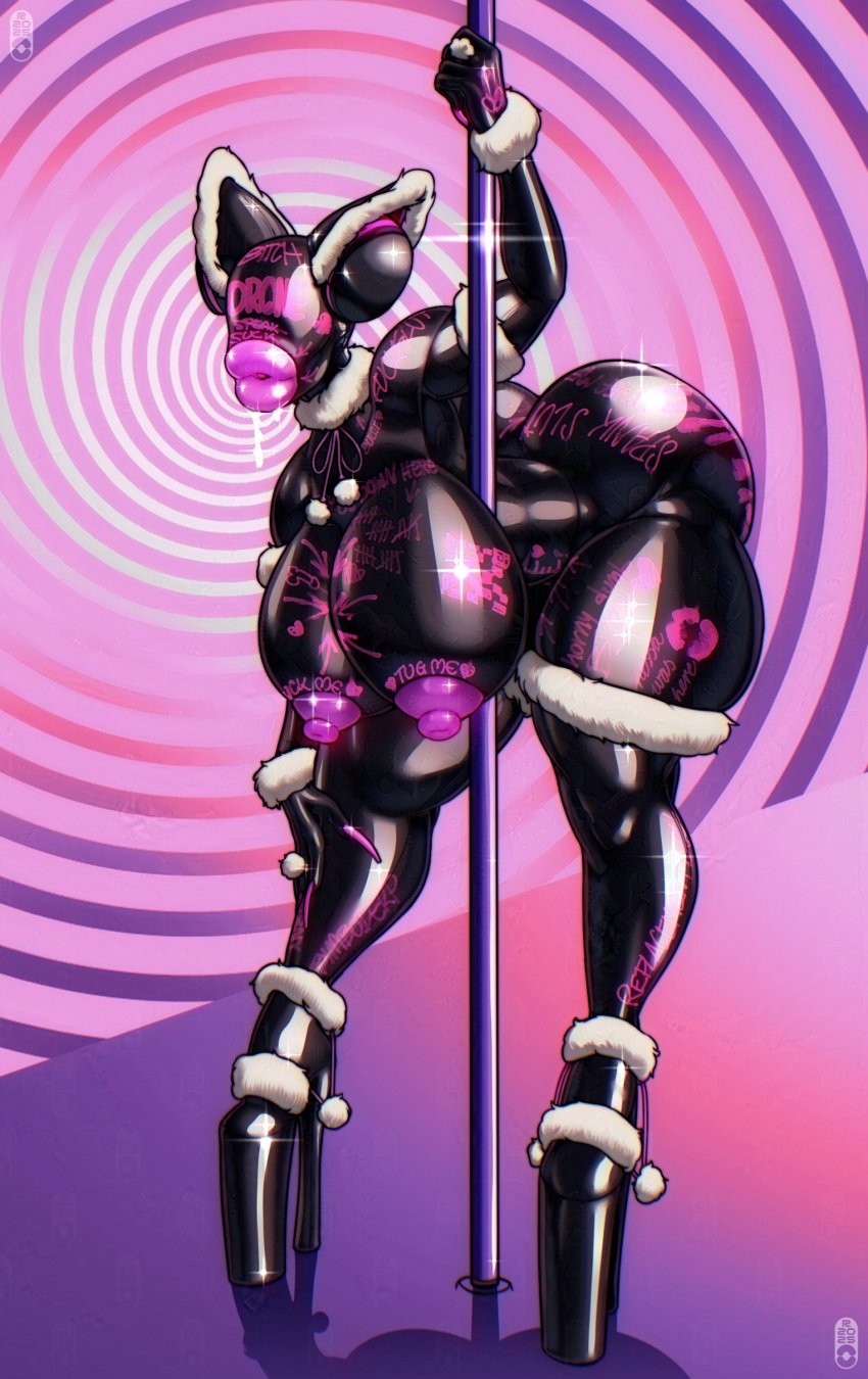 1female 1girls big_breasts big_lips big_lips_no_eyes bimbo bimbo_body bimbo_lip bimbo_lips bimbofication bimbofied brainwashing breasts breasts_bigger_than_head drone drone_suit drone_transformation droneification dronesuit dronification drooling female female_focus female_only fingernails heels high_heels hypnosis latex latex_suit lips long_fingernails mind_control nails nipples no_eyes original original_character platform_heels post_transformation rabinov rubber rubber_suit saliva saliva_drip salivating sharp_fingernails stripper stripper_pole thick_ass thick_thighs thighs transformation writing writing_on_ass writing_on_body writing_on_breasts writing_on_butt writing_on_skin writing_on_thigh