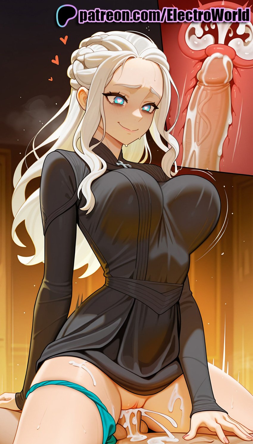 1boy 1girls 2025 ai_generated artist_name balls bar_censor breasts bust cervix chest clitoral_hood clitoris clothed_female_nude_male clothed_sex cock cowgirl_position cross_section cum cum_in_pussy daenerys_targaryen deep_penetration dick ejaculation electroworld erection exposed_pussy female female_on_top fertilization fucking game_of_thrones heart heart-shaped_pupils hi_res high_quality high_resolution highres impregnation intercourse internal_cumshot juicy_pussy long_hair love_making male nude overflow ovum panties panty_pull patreon patreon_username penetration penis pussy riding sex sexual_intercourse smile solo_focus stable_diffusion straddling straight symbol-shaped_pupils testicles tight_pussy uncensored underwear uterus vagina vaginal_penetration watermark x-ray