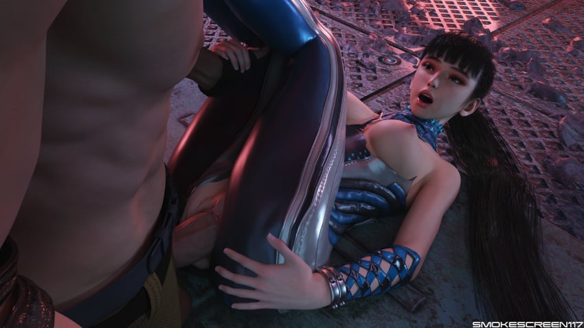 1boy 1girls 3d 3d_(artwork) android asian asian_female breasts dark_hair eve_(stellar_blade) legs_up missionary_position partially_clothed ripped_clothing sex smokescreen117 stellar_blade vaginal_penetration vaginal_sex
