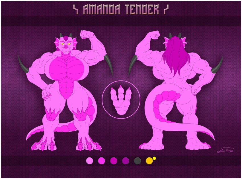 amanda_tenda ass bisexual breasts clawz dragon feet female male muscular paws pussy scalie soles thetigress under