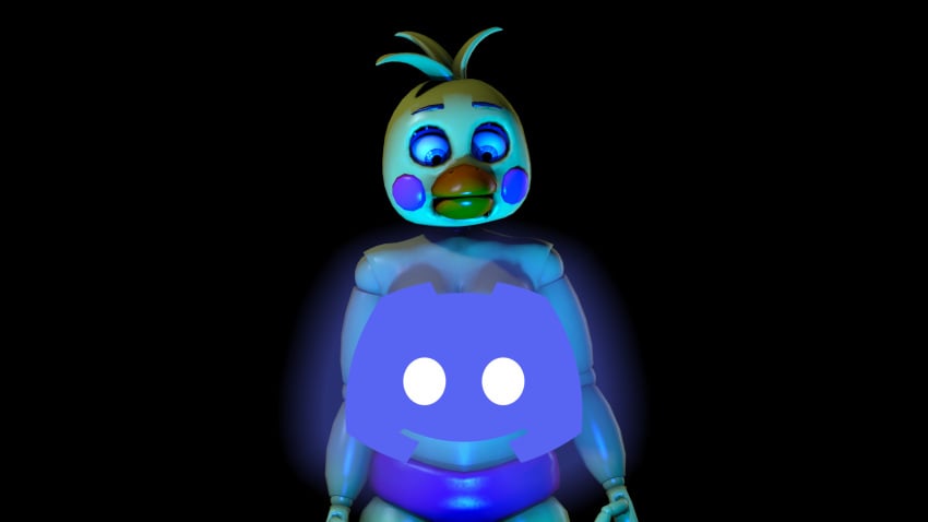 blue_light disboi215 discord discord_(app) discord_logo five_nights_at_freddy's fnaf sfm source_filmmaker standing toy_chica_(fnaf)