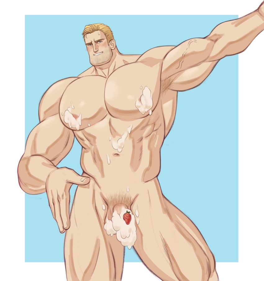 abs balls bara biceps big_balls big_penis blonde_hair daddy dilf disney k_sen212 male male_nipples male_only mature_male mr._incredible muscular_male nipples nude pecs penis pixar robert_parr the_incredibles