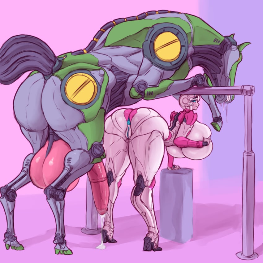 1:1 2023 absurd_res animal_genitalia animal_penis anus arcee ass balls bent_over big_balls big_breasts big_butt big_penis biped blue_eyes bodily_fluids breast_grab breasts colored cybernetics cybertronian digital_drawing_(artwork) digital_media_(artwork) duo equid equine equine_genitalia equine_penis female feral genital_fluids genitals green_body half-erect hand_on_breast hasbro hi_res horse huge_balls huge_breasts huge_butt huge_cock humanoid humanoid_on_feral hyper hyper_balls hyper_genitalia leaking_precum looking_back machine magenta_background male male/female mammal nude penis pink_balls pink_body pink_penis precum pussy robot robot_humanoid saidra simple_background size_difference standing takara_tomy thick_thighs transformers vein veiny_penis white_body worried yellow_eyes zoophilia