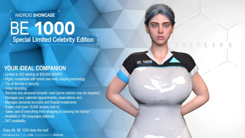 1girls 3d android ass big_ass big_breasts billie_eilish breasts bust busty celebrity curvaceous curvy curvy_figure detroit:_become_human female female_focus gynoid hips hourglass_figure huge_ass huge_breasts large_ass large_breasts legs light-skinned_female light_skin mature mature_female otacon212 real_person singer slim_waist thick thick_hips thick_legs thick_thighs thighs top_heavy voluptuous voluptuous_female waist wide_hips