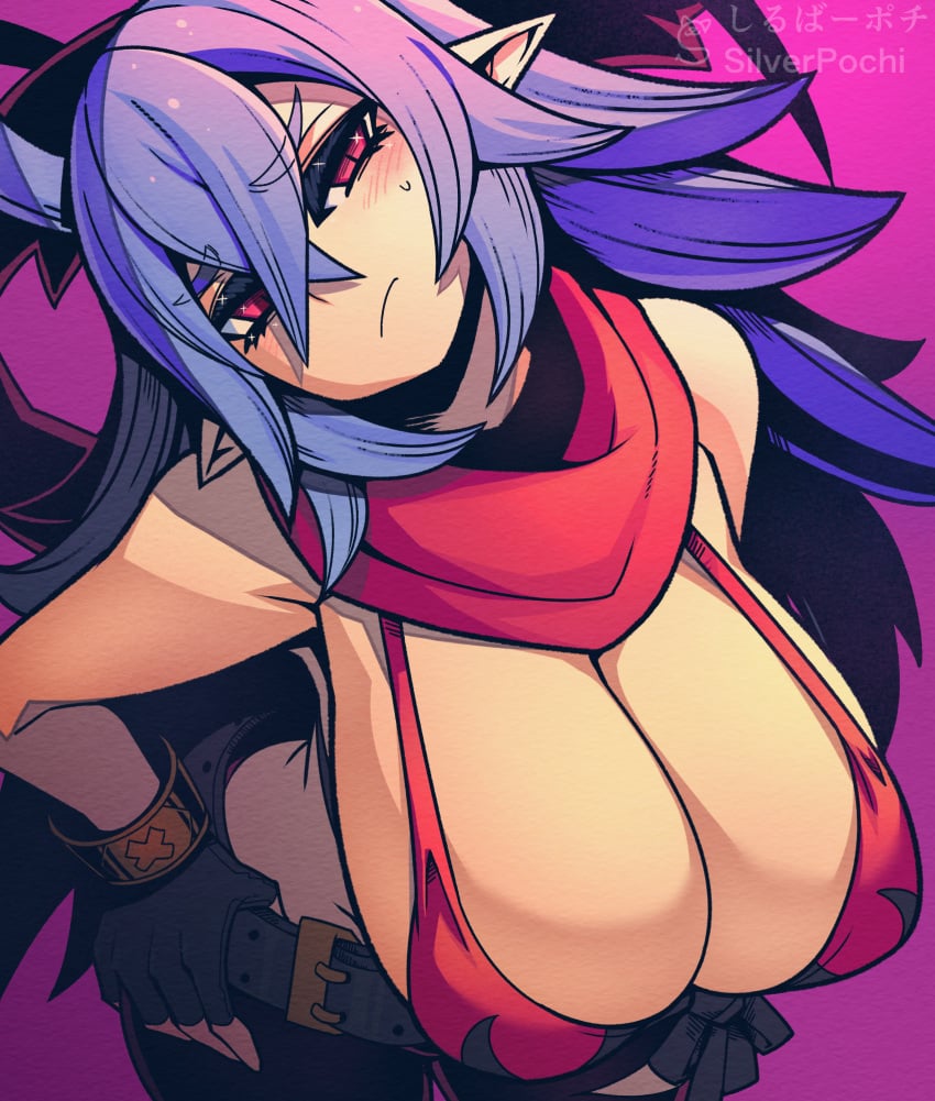 bikini_top breasts breasts_bigger_than_head canon_genderswap cleavage disgaea disgaea_d2 genderswap_(mtf) kara_age laharl laharl-chan large_breasts nippon_ichi_software