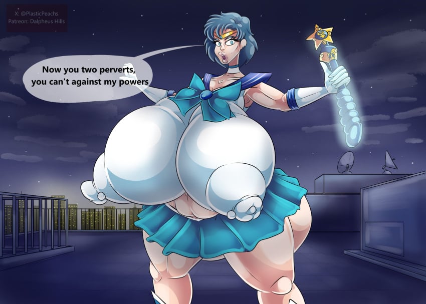 ami_mizuno big_ass big_breasts big_nipples bishoujo_senshi_sailor_moon clothing dalpheushills dildo erect_nipples erect_nipples_under_clothes gigantic_breasts huge_ass huge_breasts huge_nipples large_breasts nipple_piercing piercing piercings plump_lips sailor_mercury skirt