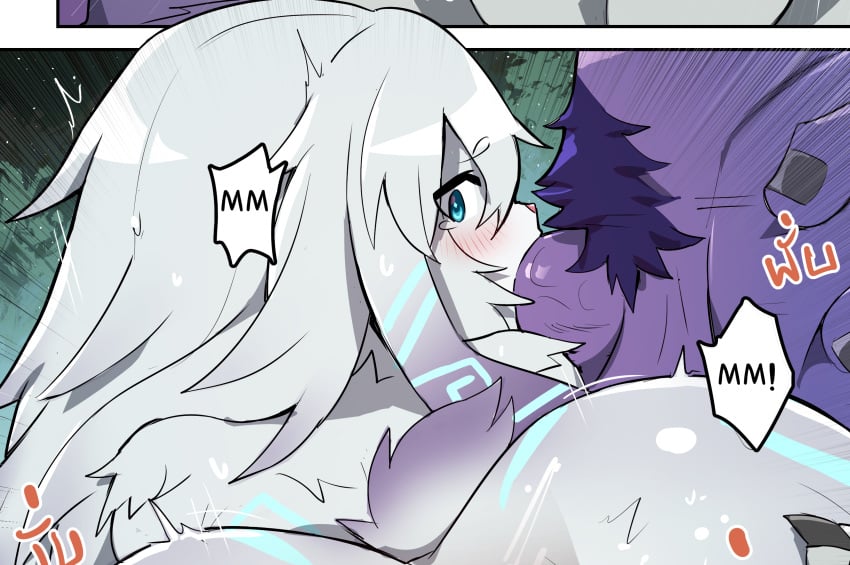 blowjob furry incomplete_image kindred lamb_(league_of_legends) league_of_legends sollyz