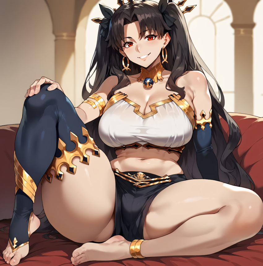 1girls ai_generated fate/grand_order fate_(series) female female_only ishtar_(fate) sitting_down smogai solo